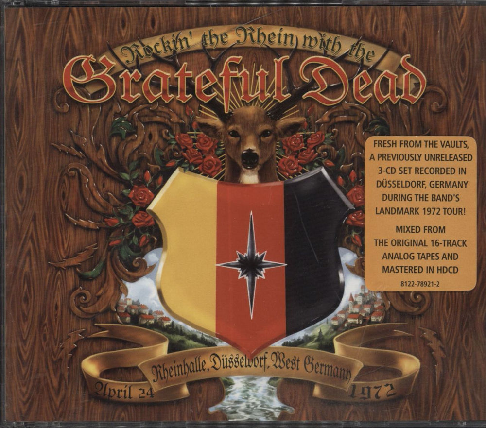 Grateful Dead Rockin' The Rhein With The Grateful Dead UK 3-CD album set (Triple CD) 8122789212