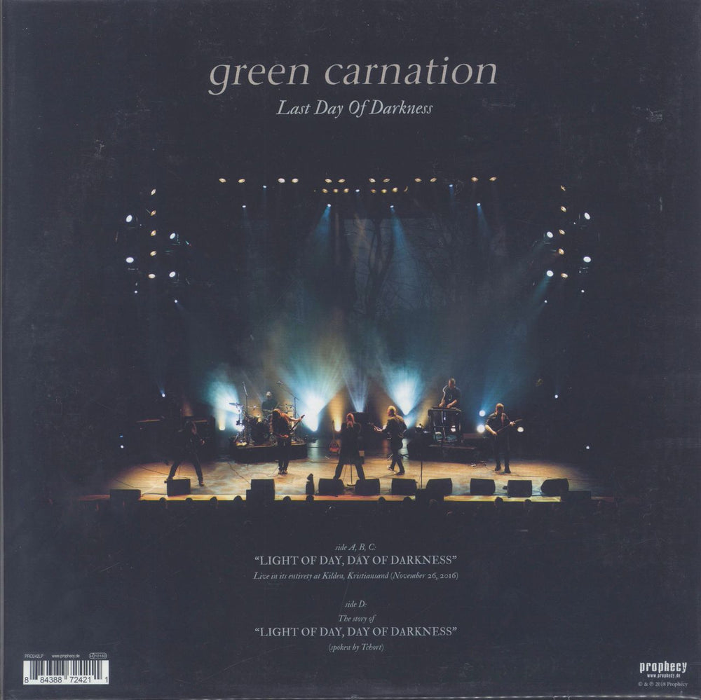 Green Carnation Last Day Of Darkness - 180 Gram Vinyl German 2-LP vinyl record set (Double LP Album) 884388724211