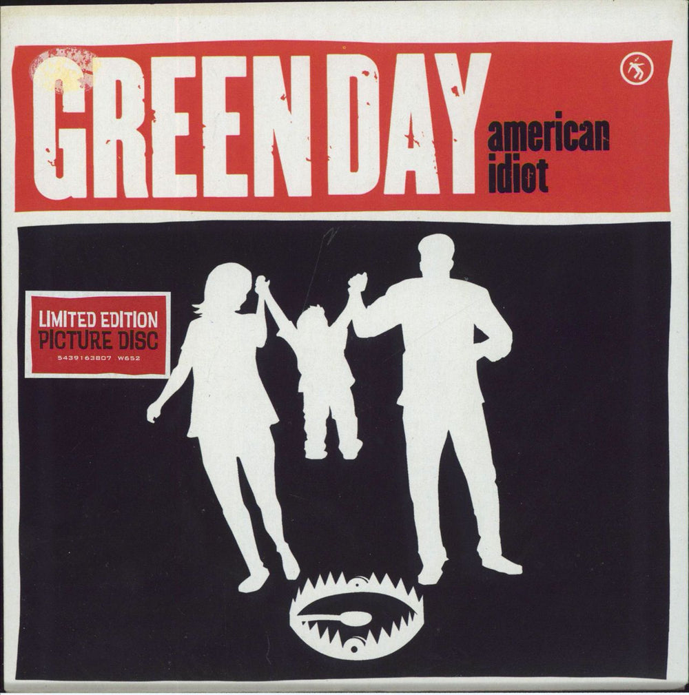 Green Day American Idiot UK 7" vinyl picture disc (7 inch picture disc single) W652