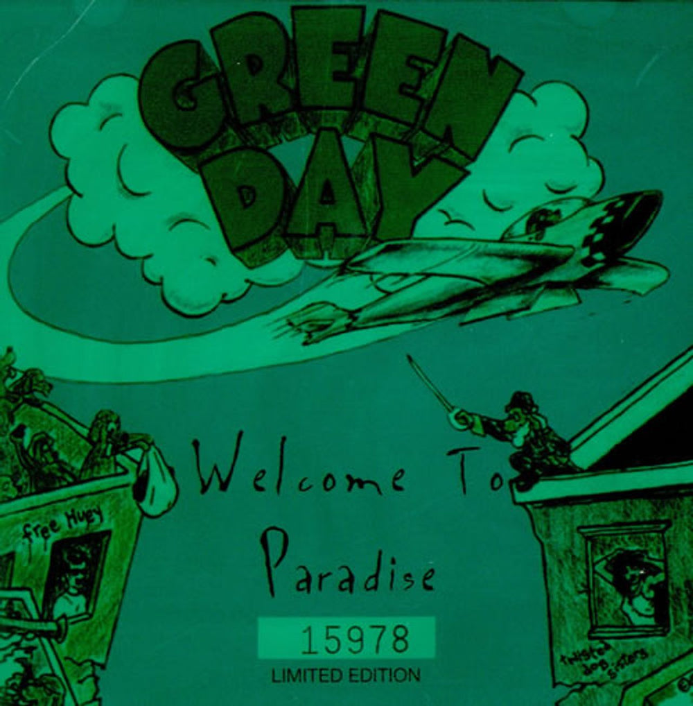 Green Day Welcome To Paradise - Numbered UK CD single (CD5 / 5") W0269CDX