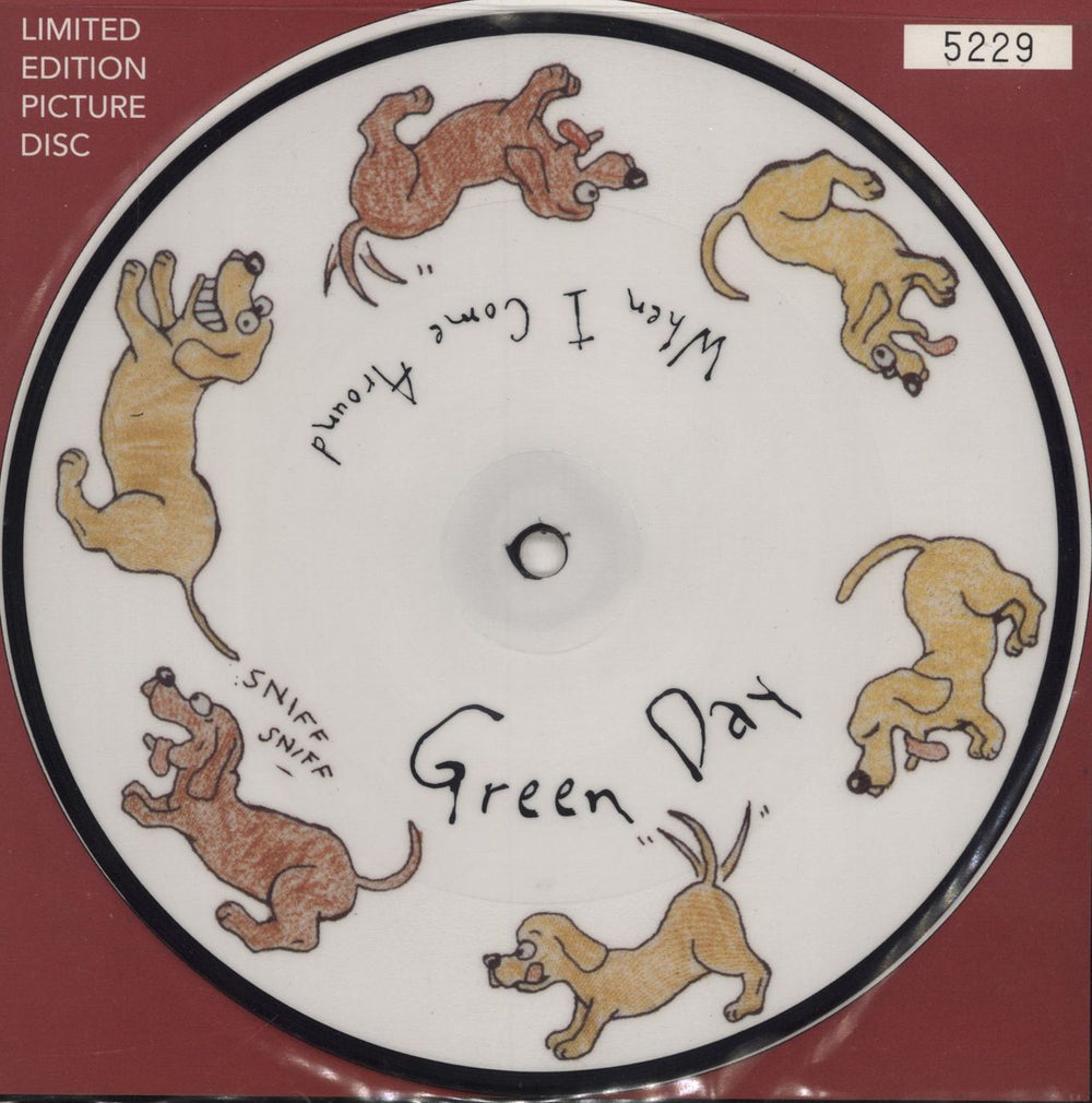 Green Day When I Come Around UK 7" vinyl picture disc (7 inch picture disc single) WO294X