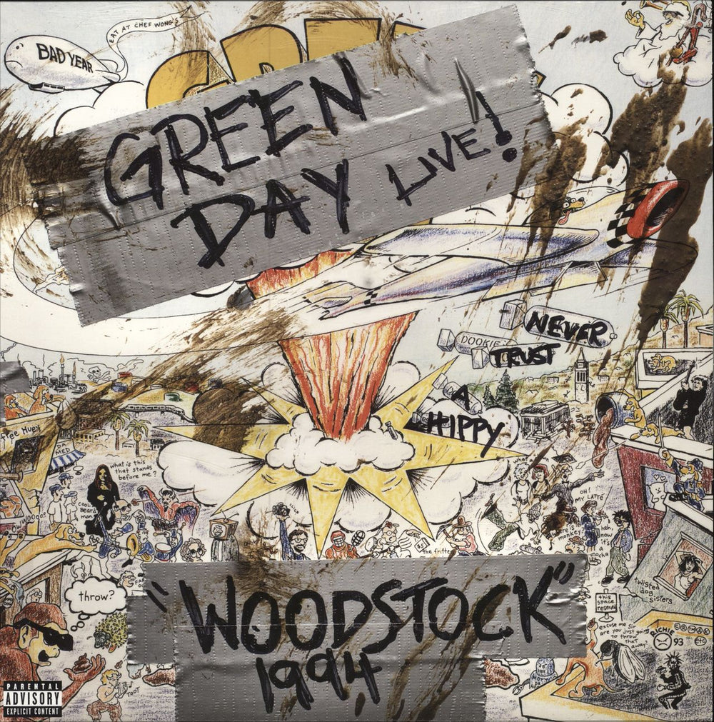 Green Day Woodstock 1994 - RSD German vinyl LP album (LP record) 9362-49013-8