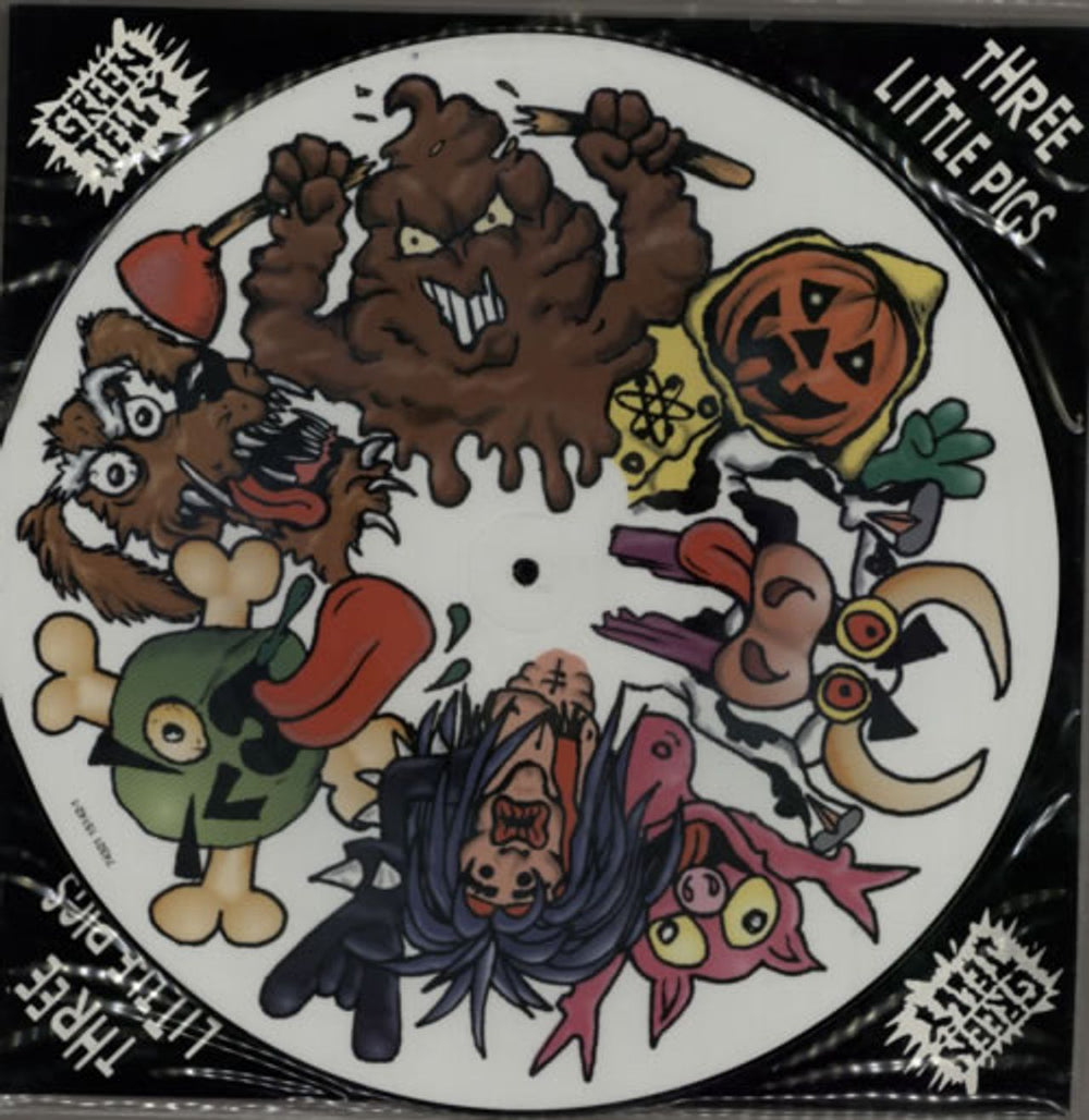 Green Jelly Three Little Pigs UK 12" vinyl picture disc (12 inch picture record) 74321151421