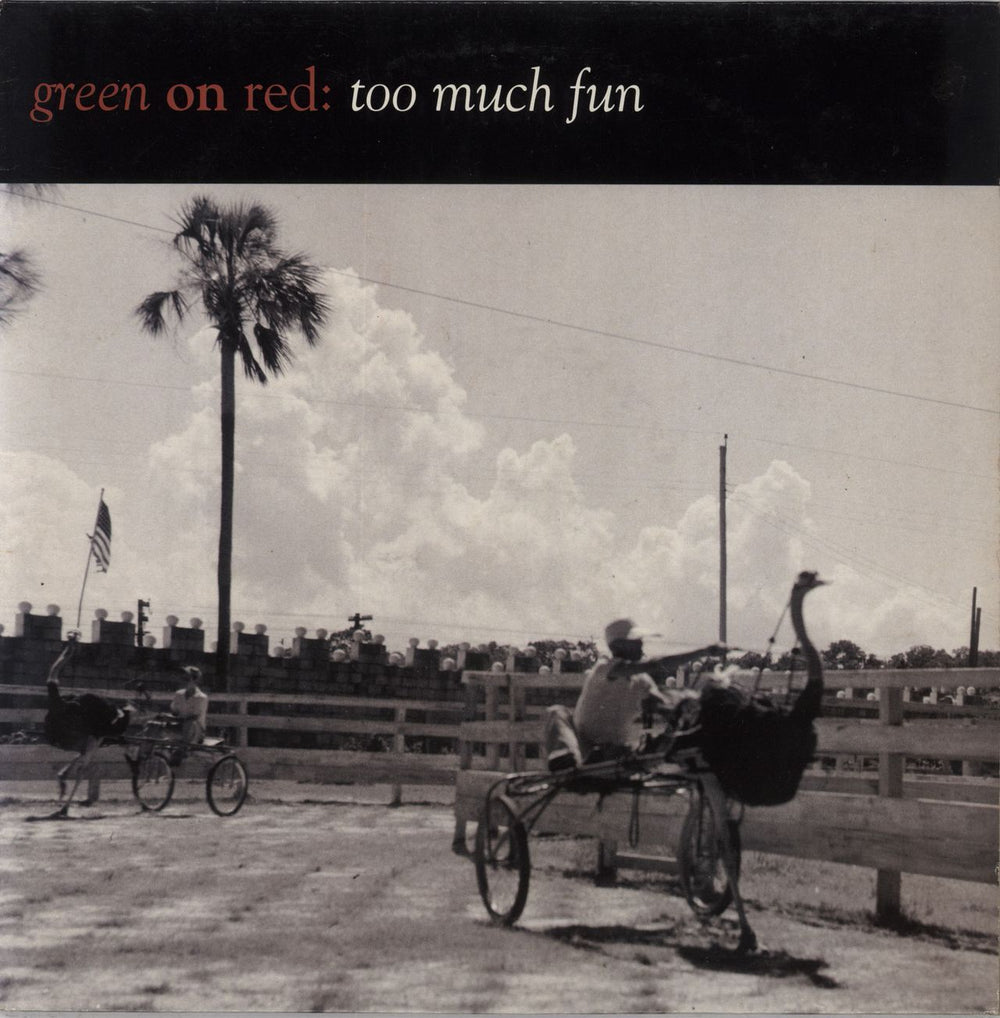 Green On Red Too Much Fun UK vinyl LP album (LP record) WOL1029