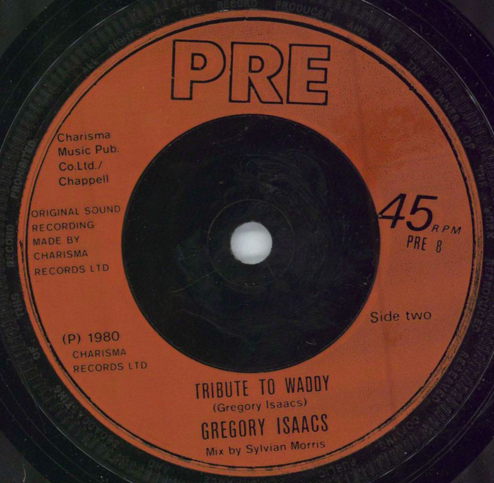 Gregory Isaacs Poor And Clean UK 7" vinyl single (7 inch record / 45)