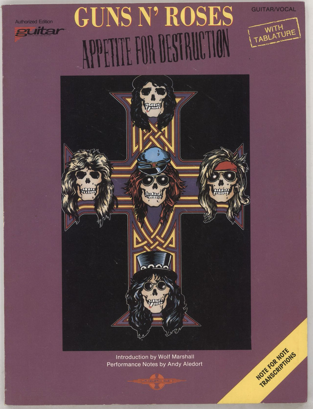 Guns N Roses Appetite For Destruction US sheet music 2169406953