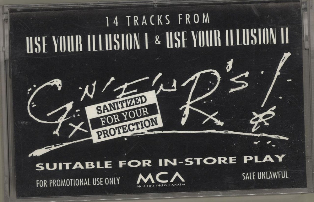 Guns N Roses Excerpts From Use Your Illusion I & II Canadian Promo cassette album GEFC91104