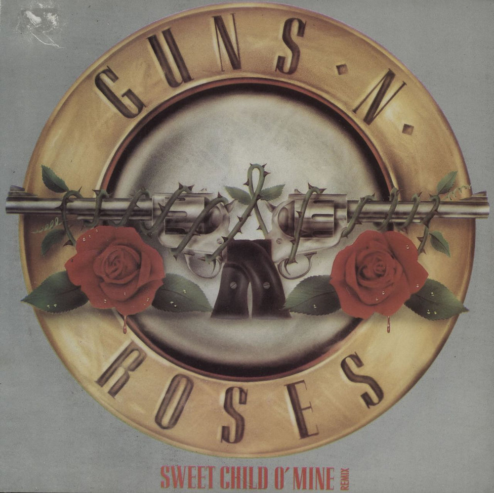 Guns N Roses Sweet Child O' Mine - Paper Sleeve - EX UK 7" vinyl single (7 inch record / 45) GEF43