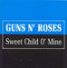 Guns N Roses Sweet Child O' Mine Spanish Promo 7" vinyl single (7 inch record / 45) 996