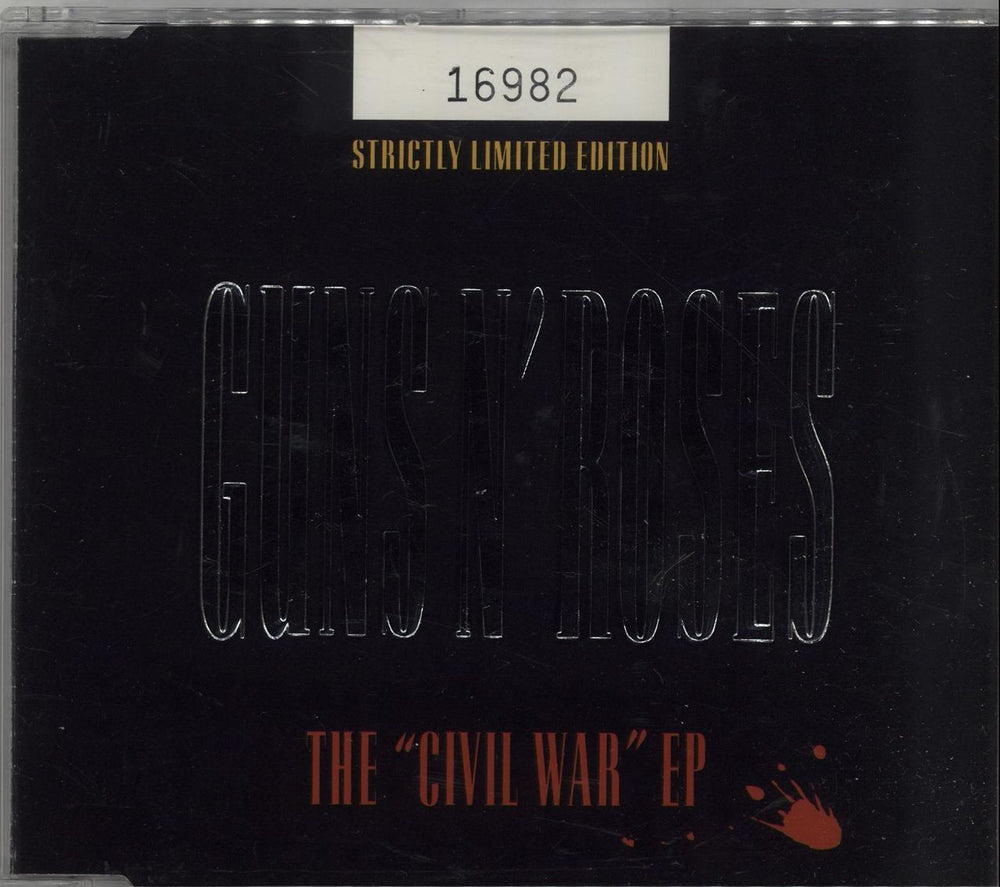 Guns N Roses The Civil War EP UK CD single (CD5 / 5") GFSTD43