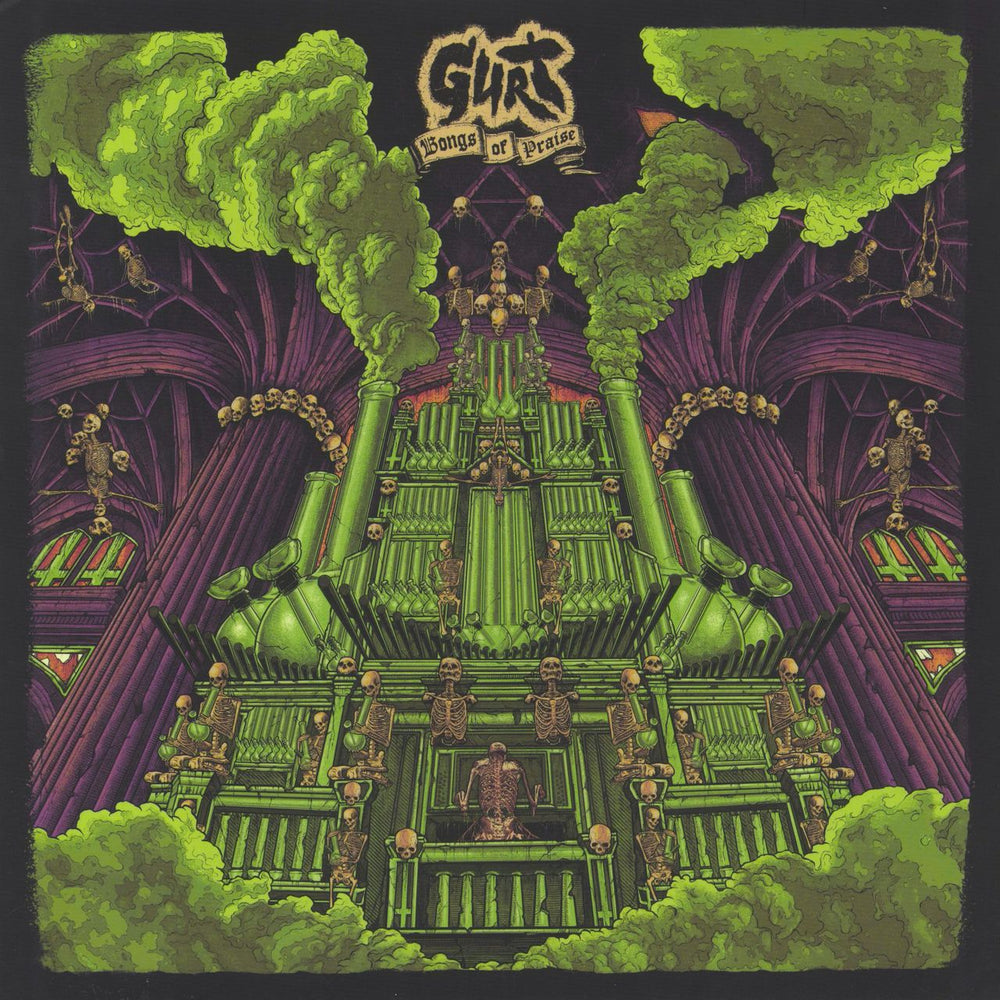 Gurt Bongs Of Praise - Green Vinyl UK vinyl LP album (LP record) WPCP27