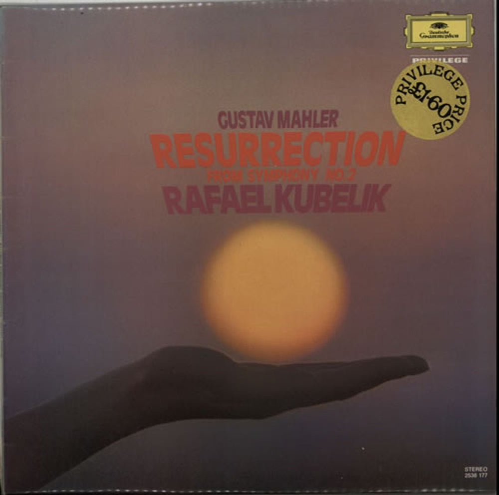 Gustav Mahler Resurrection From Symphony No. 2 UK vinyl LP album (LP record) 2538177