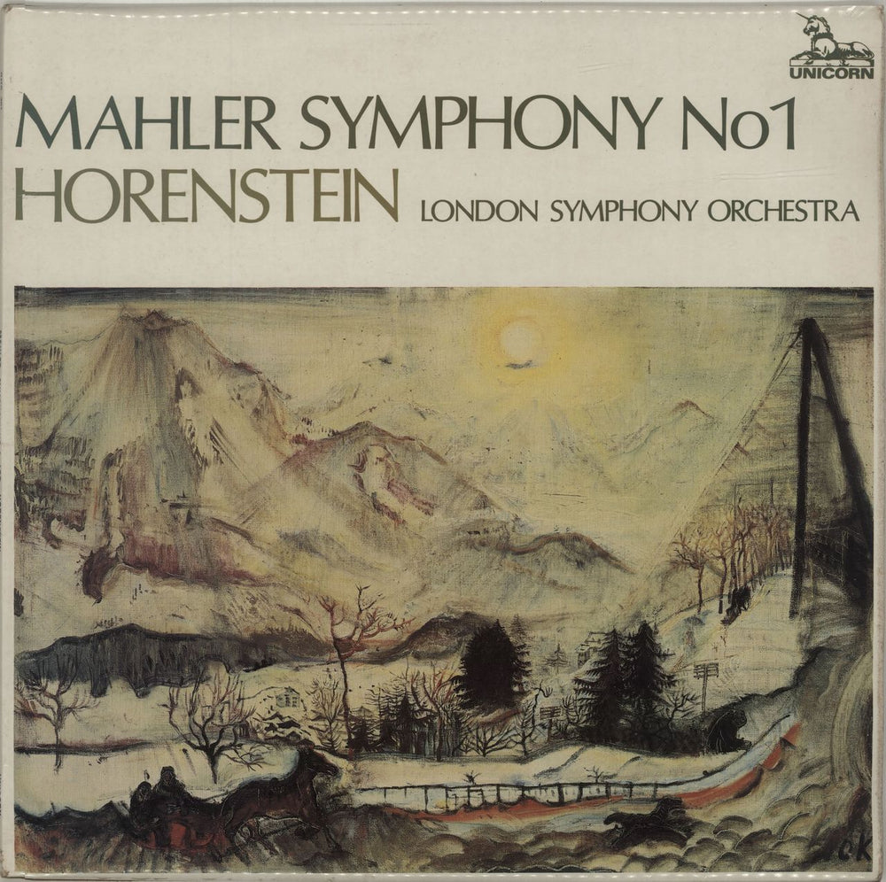 Gustav Mahler Symphony No. 1 in D UK vinyl LP album (LP record) RHS301