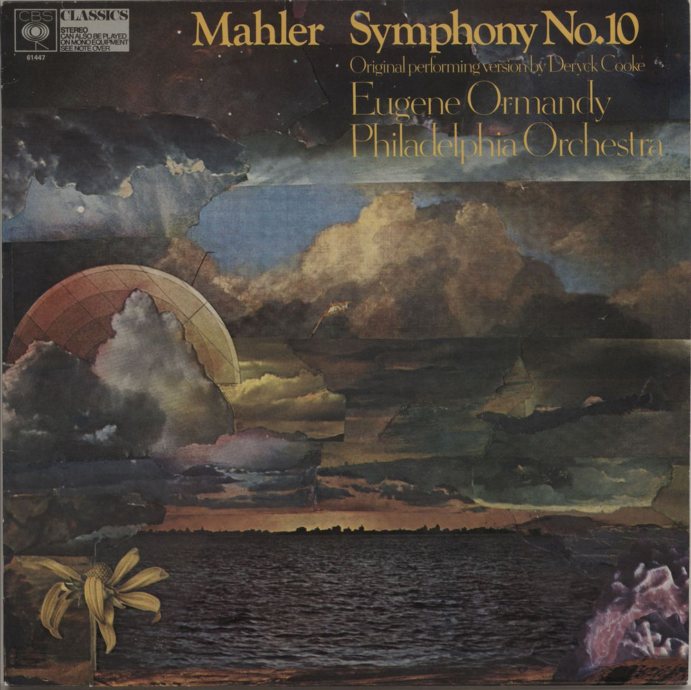 Gustav Mahler Symphony No. 10 UK vinyl LP album (LP record) 61447