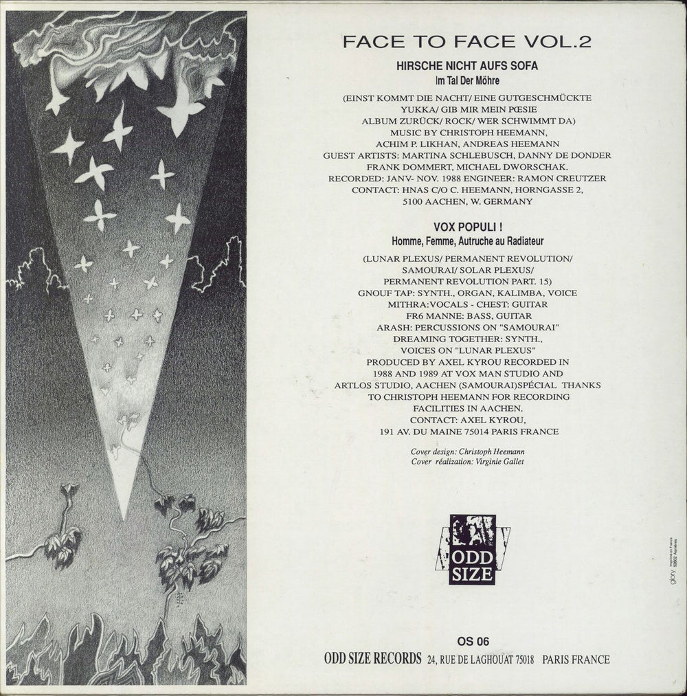 H.N.A.S. (Hirsche Nicht Aufs Sofa) Face To Face Vol. 2 French vinyl LP album (LP record)