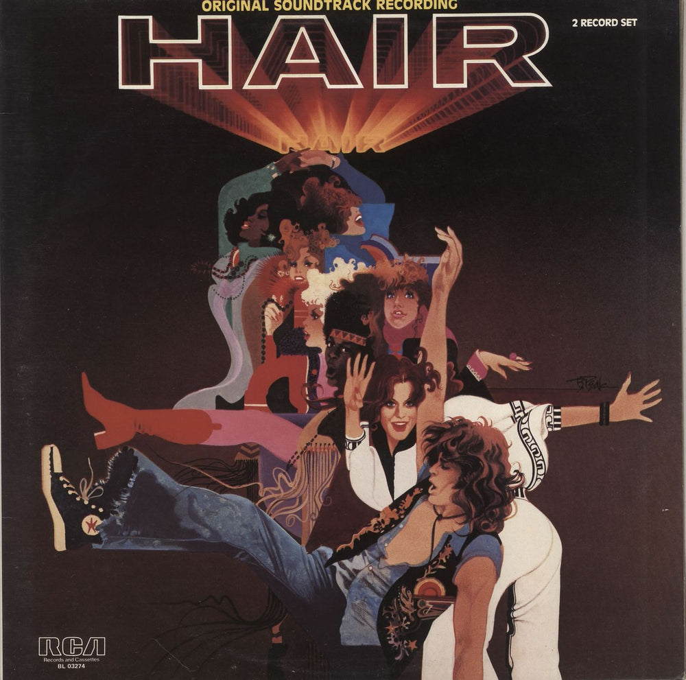 Hair (The Musical) Hair UK 2-LP vinyl record set (Double LP Album) BL03274