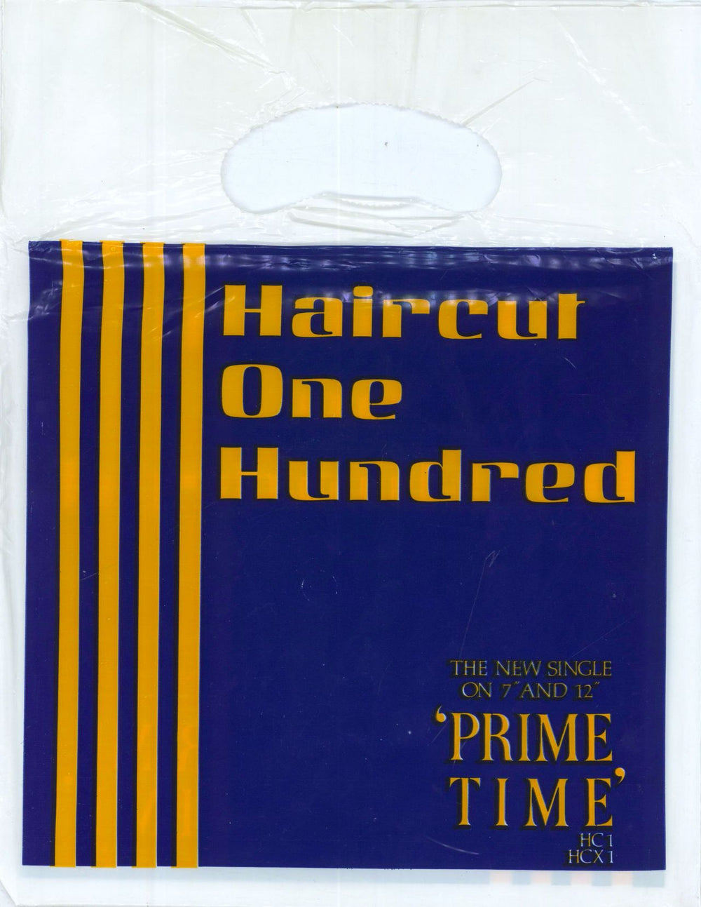 Haircut 100 Prime Time + Printed Outer Bag - EX UK 7" vinyl single (7 inch record / 45)