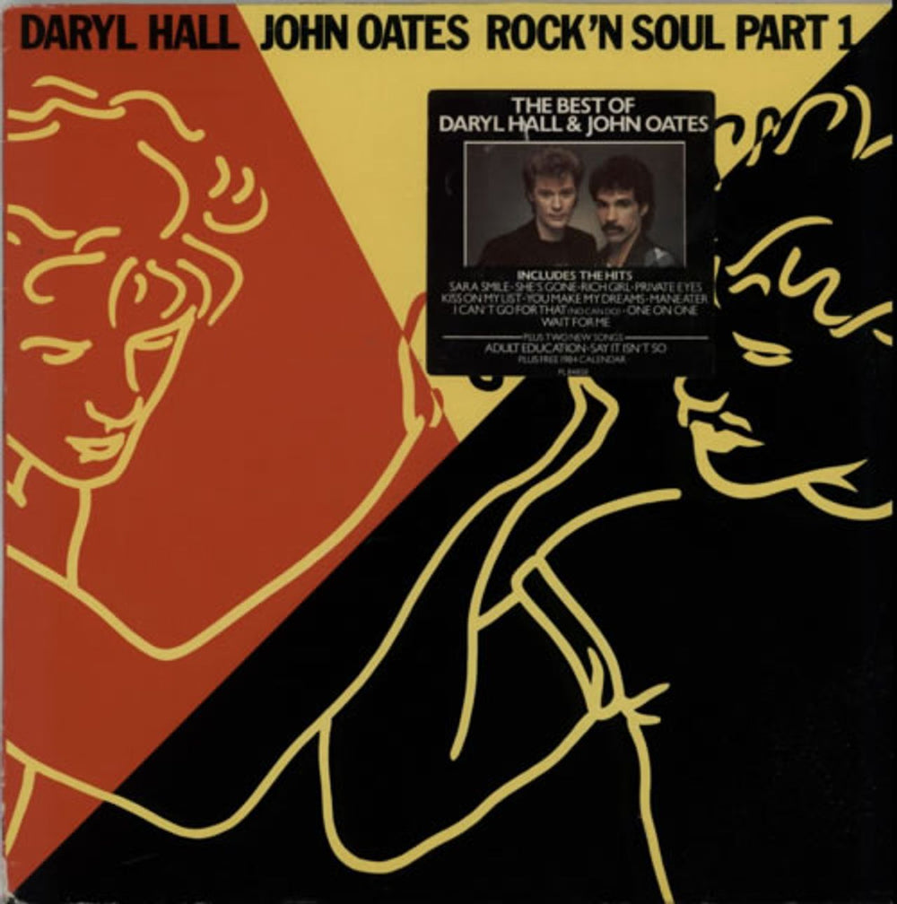 Hall & Oates Rock 'N Soul Part 1 - Stickered sleeve + Calendar German vinyl LP album (LP record) PL84858