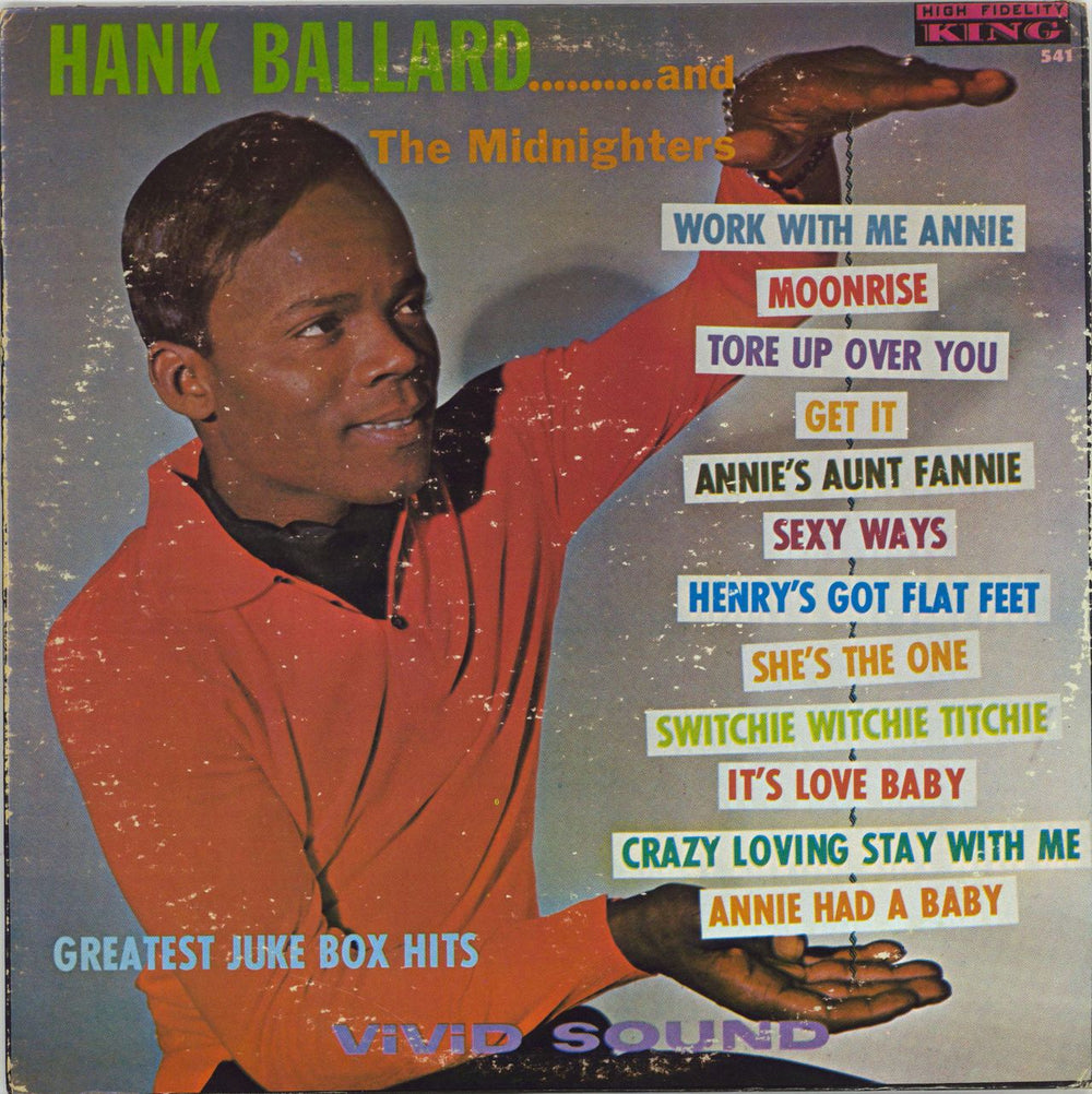 Hank Ballard Greatest Juke Box Hits US vinyl LP album (LP record) 541