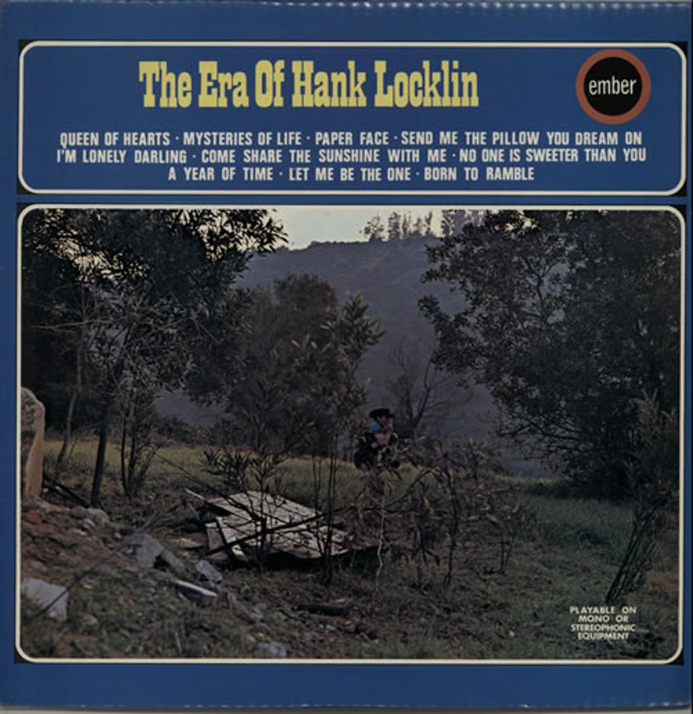 Hank Locklin The Era Of Hank Locklin UK vinyl LP album (LP record) CW133