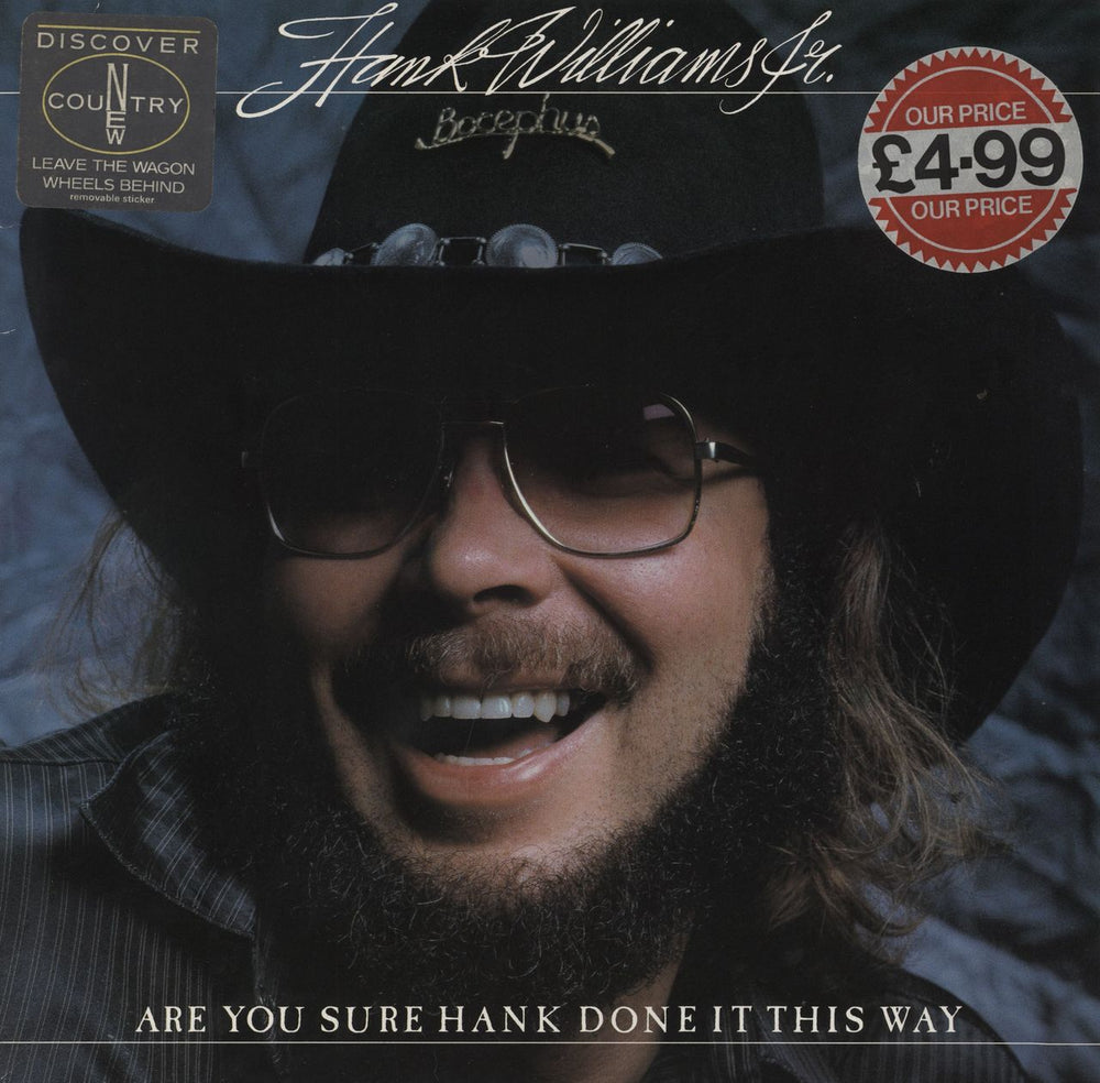 Hank Williams Jr. Are You Sure Hank Done It This Way German vinyl LP album (LP record) 240518-1