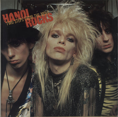 Hanoi Rocks Two Steps From The Move + inner UK vinyl LP album (LP record) 26066