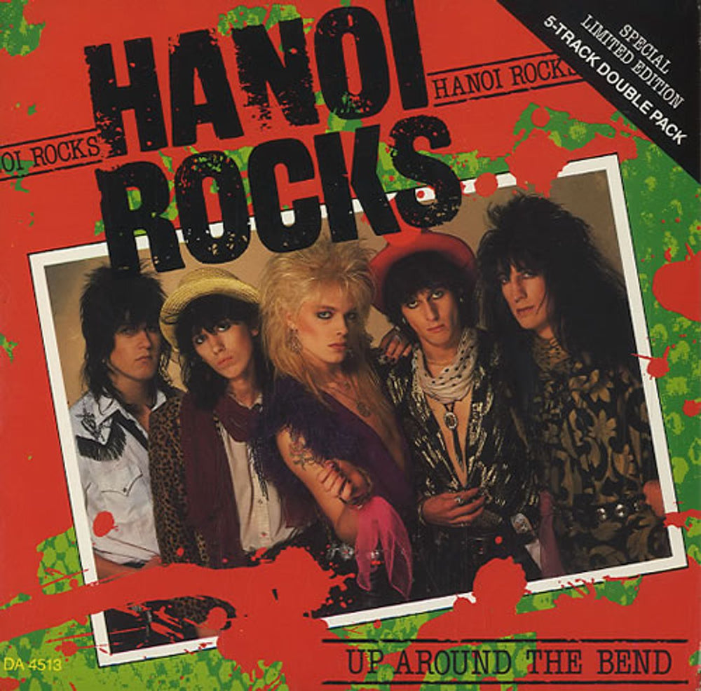 Hanoi Rocks Up Around The Bend - Double Pack UK 7" vinyl single (7 inch record / 45) DA4513