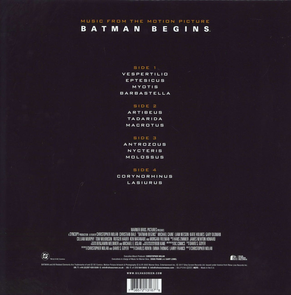 Hans Zimmer Batman Begins  - Bhutan Blue Flower Vinyl UK 2-LP vinyl record set (Double LP Album)