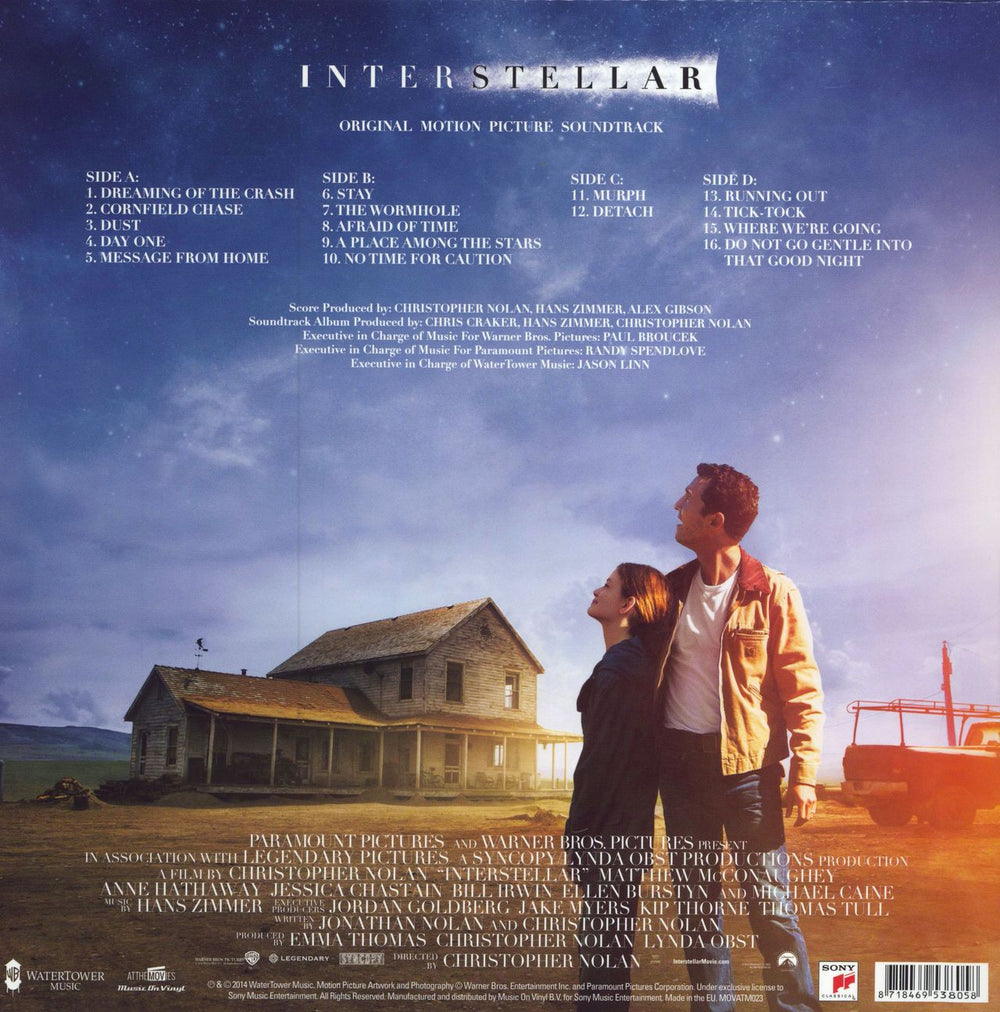 Hans Zimmer Interstellar UK 2-LP vinyl record set (Double LP Album) 8718469538058