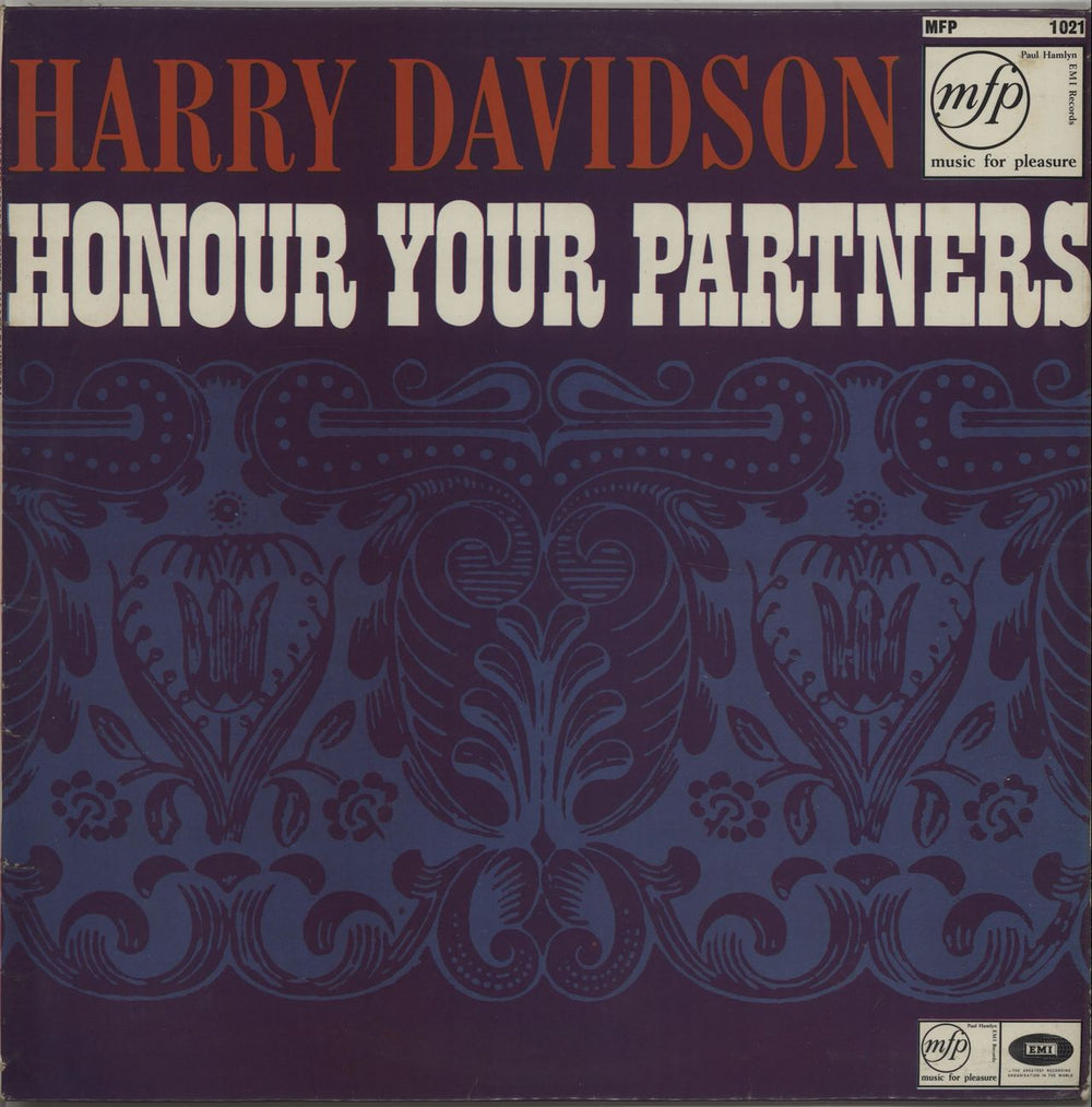 Harry Davidson Honour Your Partners UK vinyl LP album (LP record) MFP1021