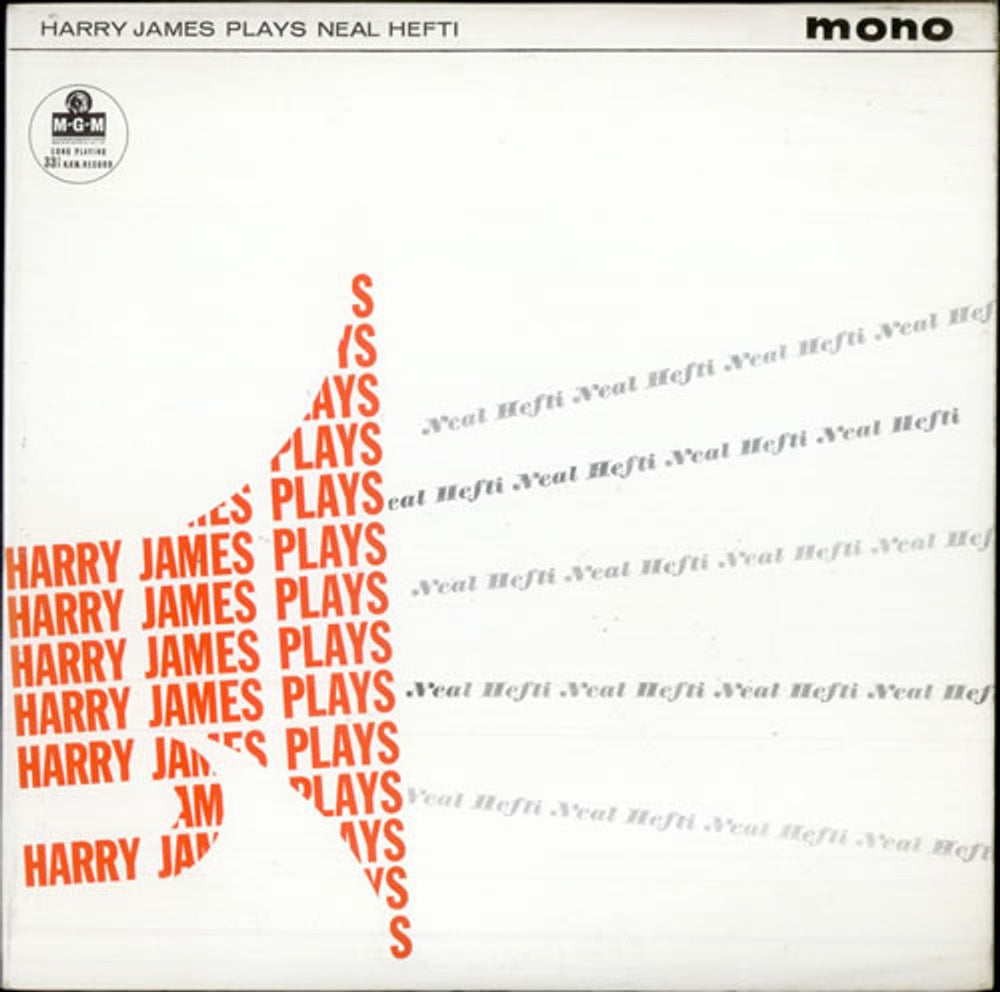 Harry James Harry James Plays Neal Hefti - Mono UK vinyl LP album (LP record) MGM-C-881