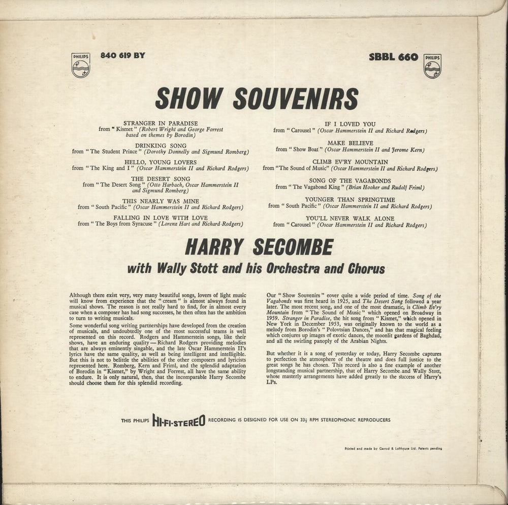 Harry Secombe Show Souvenirs - Stereo UK vinyl LP album (LP record)