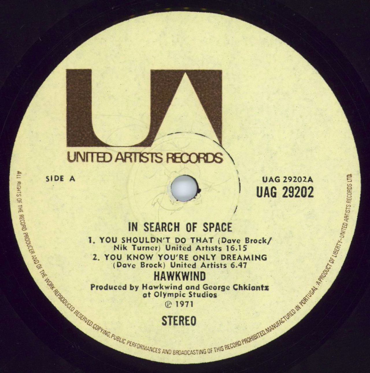 Hawkwind In Search Of Space - 1st + Booklet - EX UK Vinyl LP