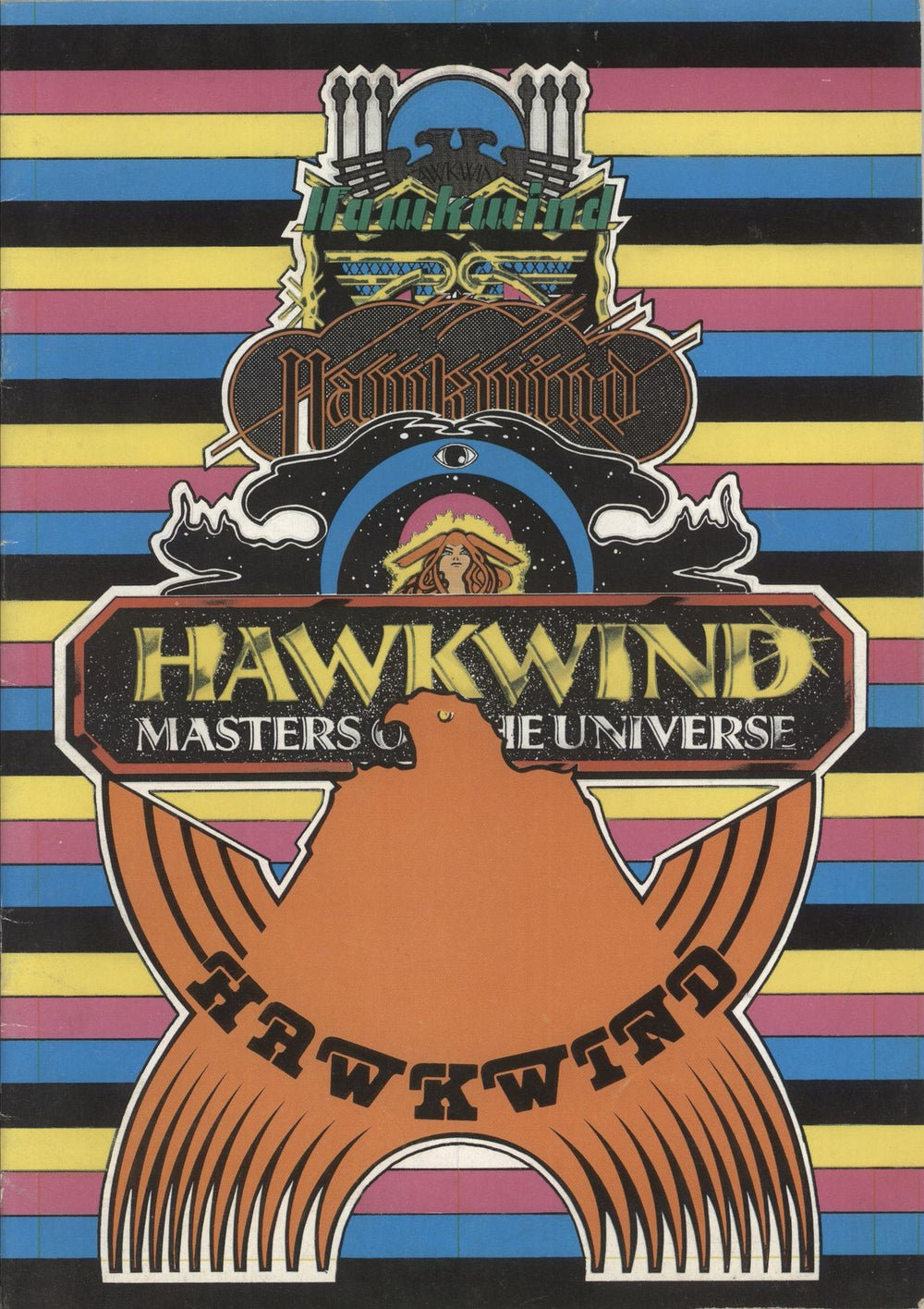 Hawkwind Masters Of The Universe UK tour programme TOUR PROGRAM