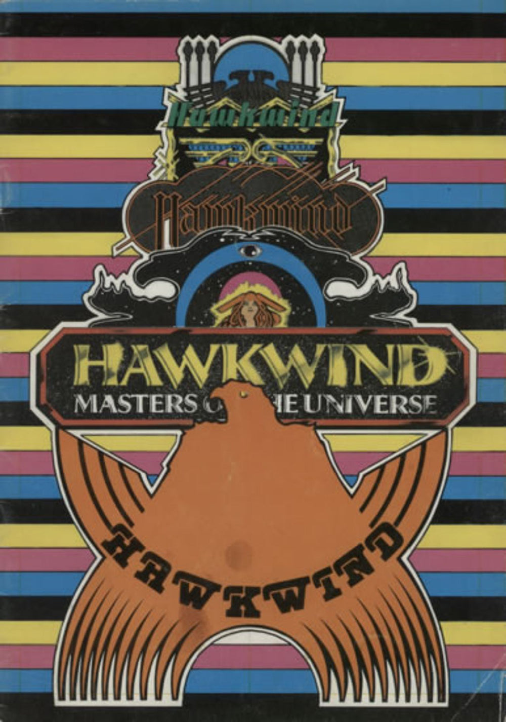 Hawkwind Masters Of The Universe UK tour programme TOUR PROGRAM