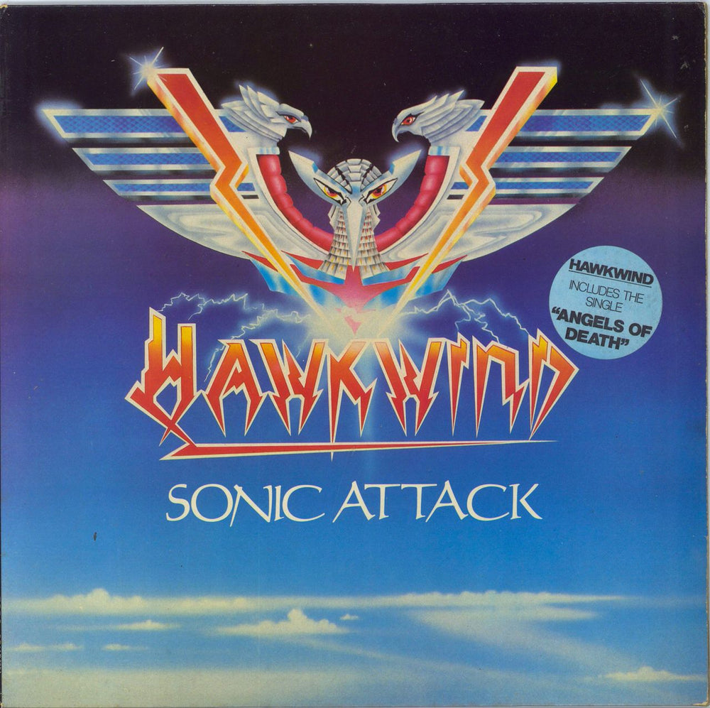 Hawkwind Sonic Attack  + stickered sleeve UK vinyl LP album (LP record) RCALP6004