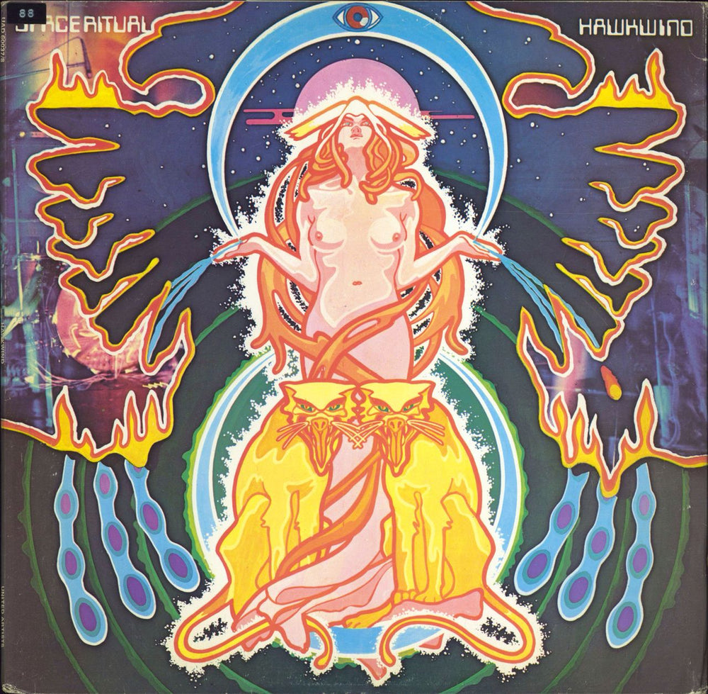 Hawkwind Space Ritual - 1st - VG UK 2-LP vinyl record set (Double LP Album) UAD60037/8