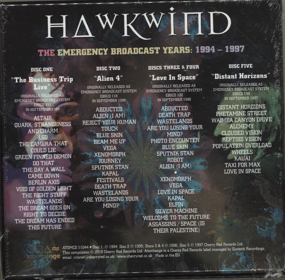 Hawkwind The Emergency Broadcast Years 1994-1997 - Sealed UK CD Album Box Set HWKDXTH695803