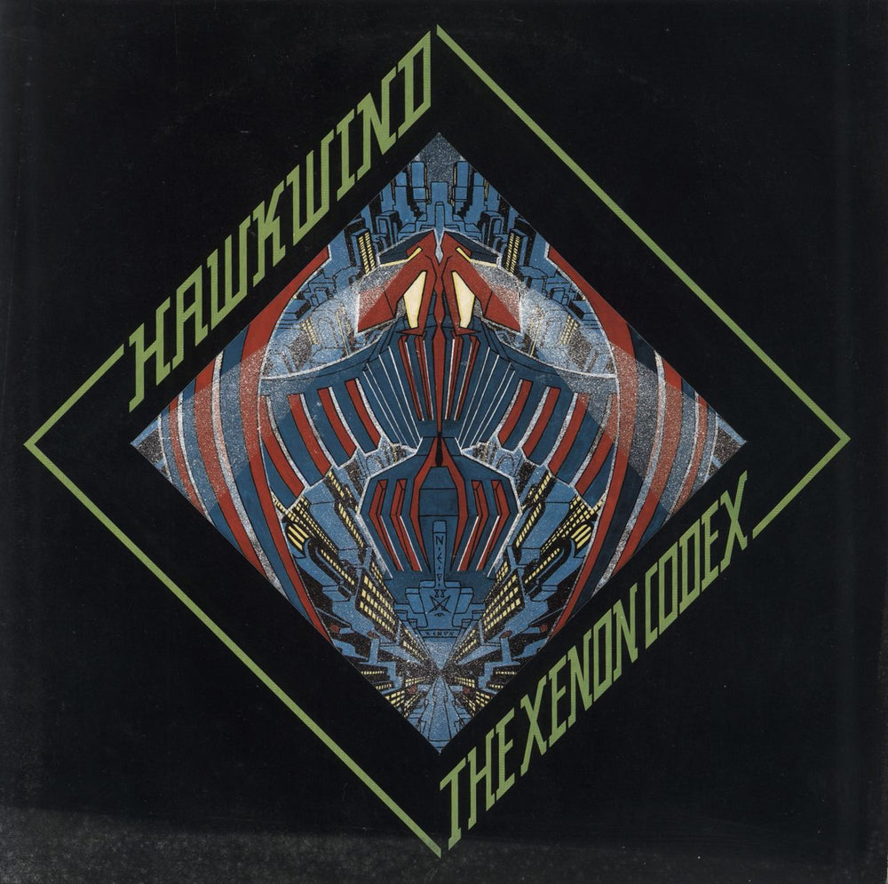 Hawkwind The Xenon Codex - Foldout - VG sleeve UK vinyl LP album (LP record) GWLP26