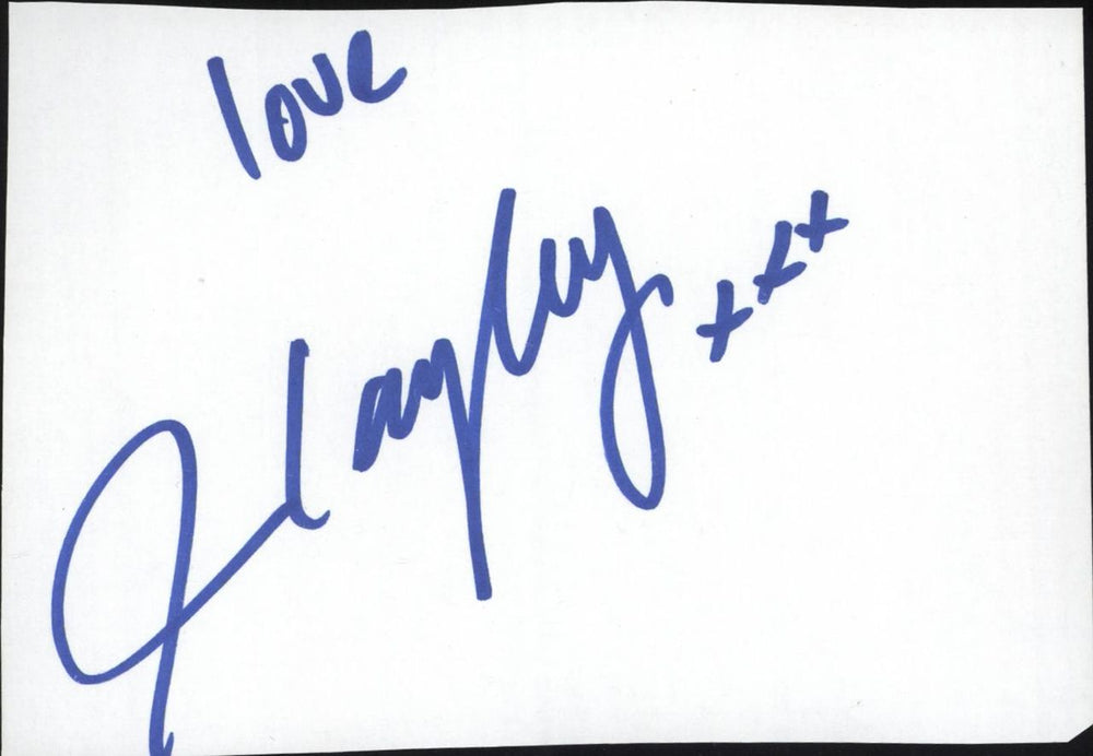 Hayley Westenra Autograph UK memorabilia AUTOGRAPH