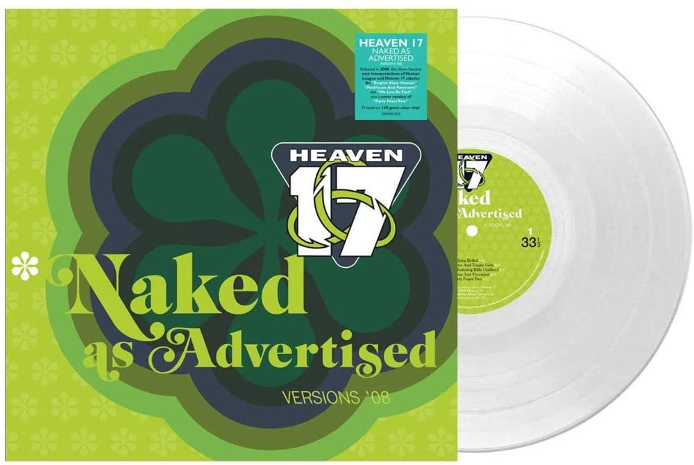 Heaven 17 Naked As Advertised - 140g Clear Vinyl - Sealed UK vinyl LP album (LP record) DEMREC835