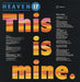 Heaven 17 This Is Mine (Extended Version)+ Poster UK 12" vinyl single (12 inch record / Maxi-single) H1712TH218741