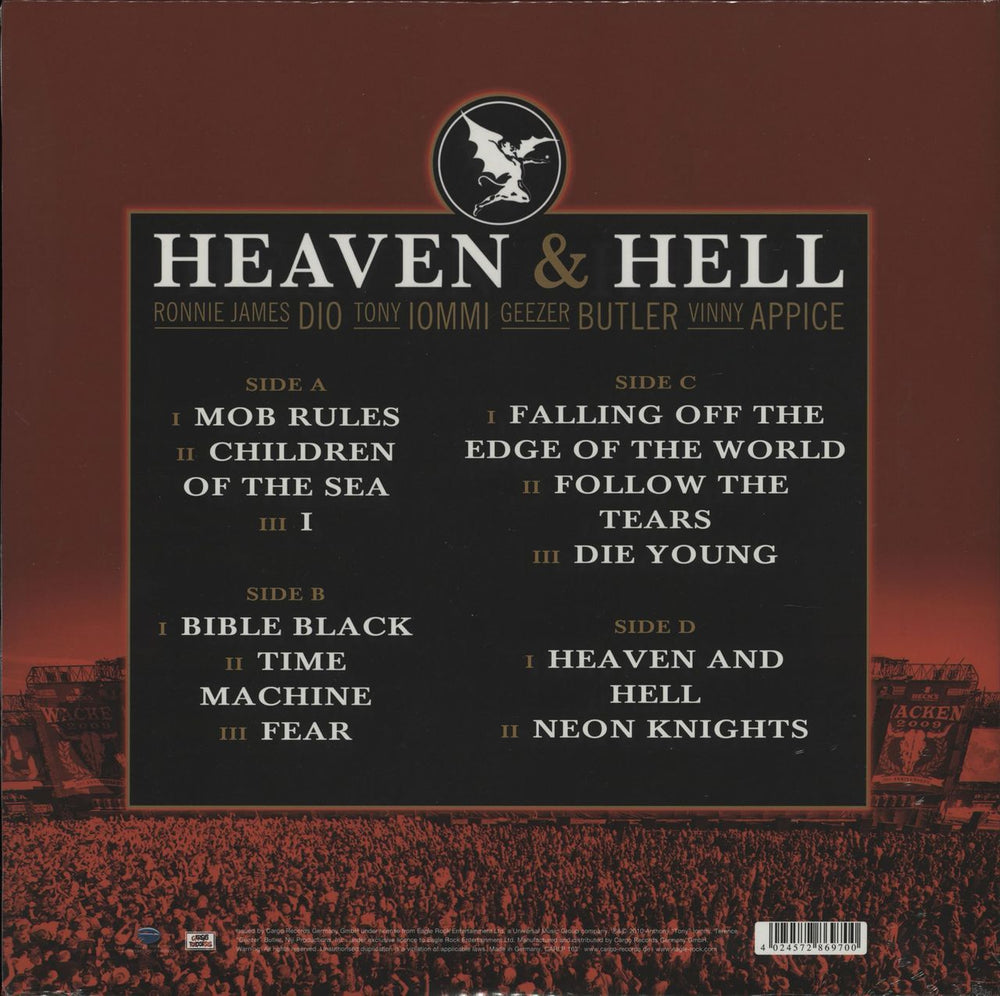 Heaven & Hell Neon Nights - Live At Wacken - 180 Gm Coloured - Sealed UK 2-LP vinyl record set (Double LP Album) 4024572869700