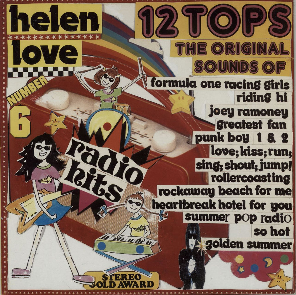 Helen Love Radio Hits - Yellow Glitter Vinyl UK vinyl LP album (LP record) DAMGOOD51LP