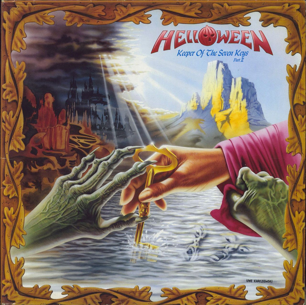 Helloween Keeper Of The Seven Keys - Part II + Merch Insert German vinyl LP album (LP record) N0117-1