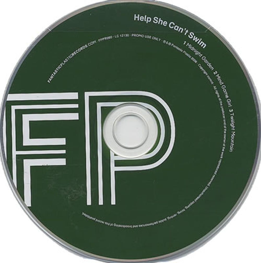 Help She Can't Swim Midnight Garden UK Promo CD single (CD5 / 5") FPPR060