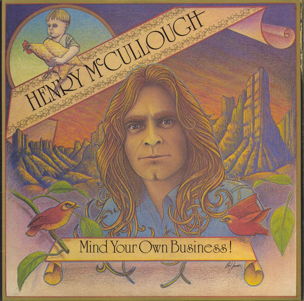 Henry McCullough Mind Your Own Business! UK vinyl LP album (LP record) AMLH22005