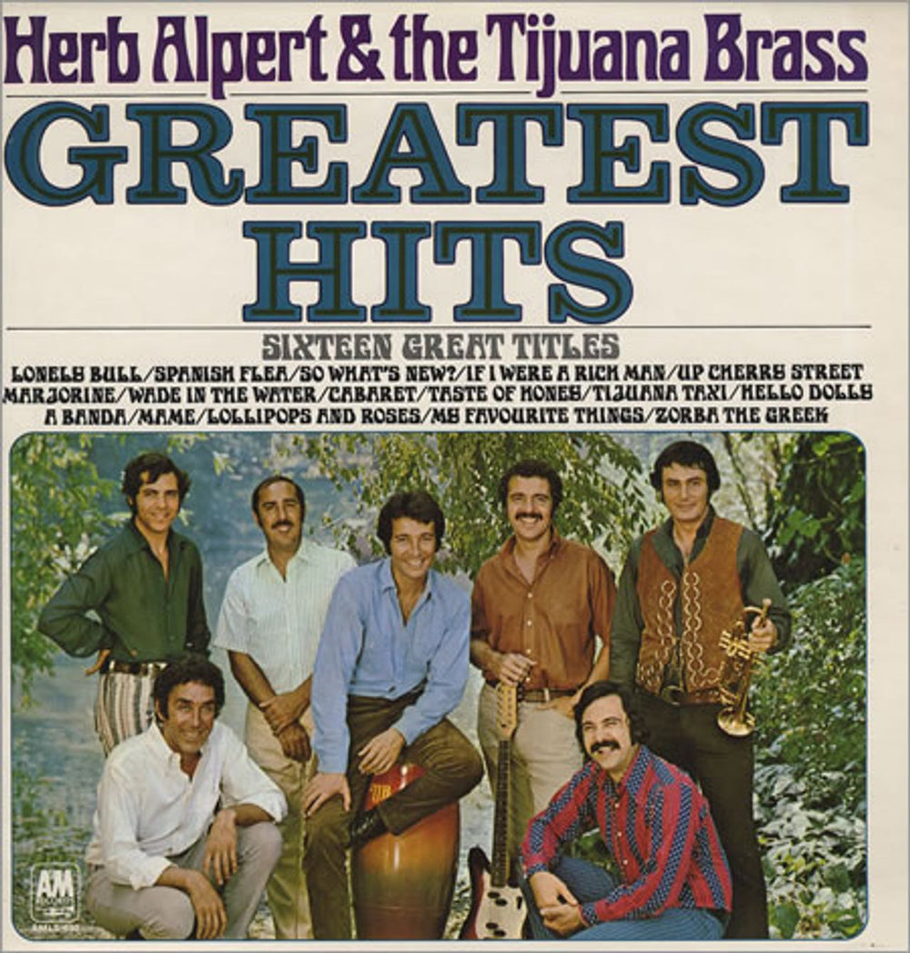 Herb Alpert Greatest Hits - Gatefold sleeve UK vinyl LP album (LP record) AMLS980