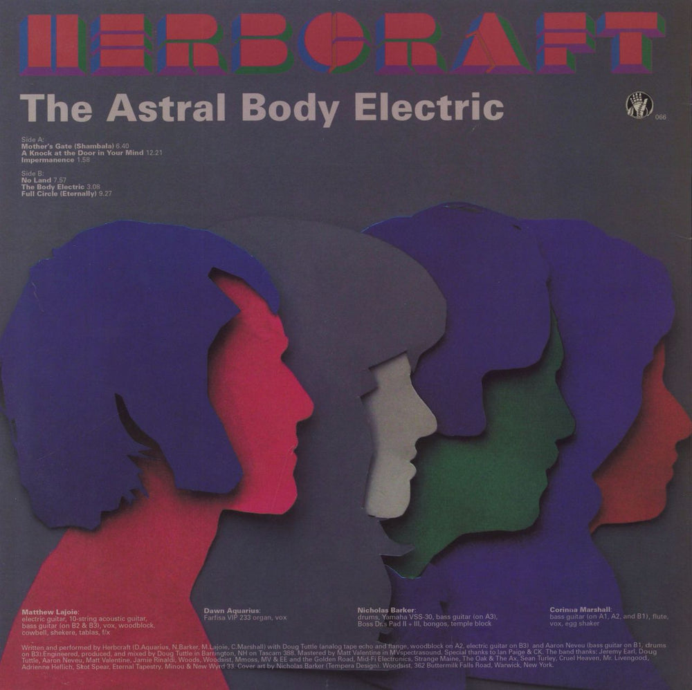 Herbcraft The Astral Body Electric US vinyl LP album (LP record)