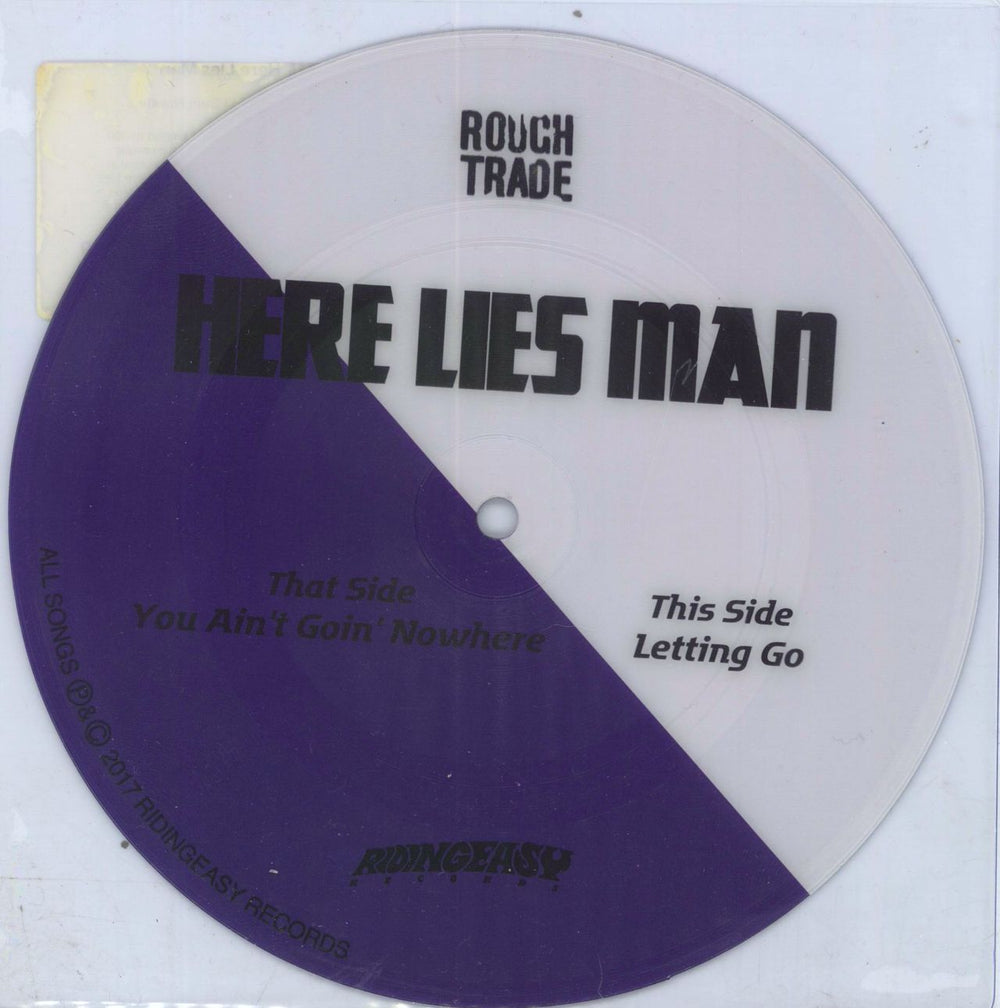 Here Lies Man You Ain't Goin' Nowhere UK 7" vinyl picture disc (7 inch picture disc single)